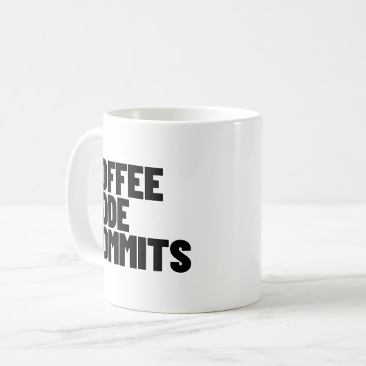 Mug La vie d'ingénieur logiciel - Café Code Commit Dev (Devant gauche)