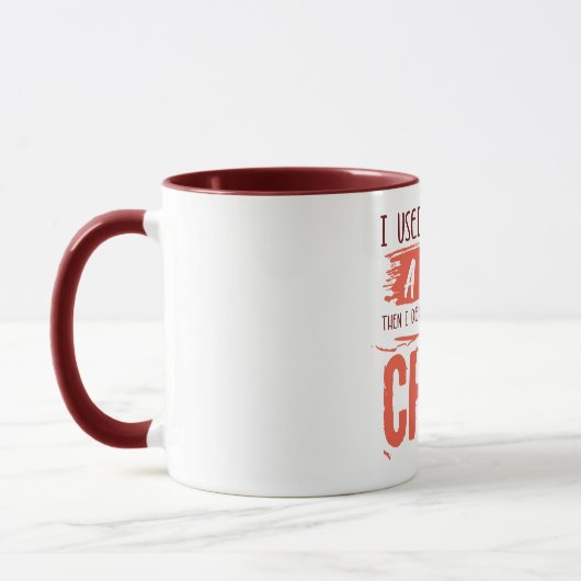 Mug La vie du chef. Drôle Idée Cadeau. (Gauche)