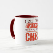 Mug La vie du chef. Drôle Idée Cadeau. (Devant gauche)