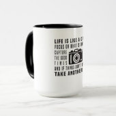 Mug La Vie Du Photographe Est Comme Une Caméra Photogr (Devant gauche)