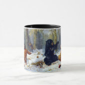 Mug La vie d'un chasseur Un saccage Arthur Tait 1856 (Centre)