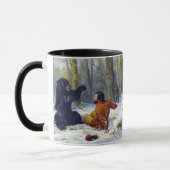 Mug La vie d'un chasseur Un saccage Arthur Tait 1856 (Gauche)