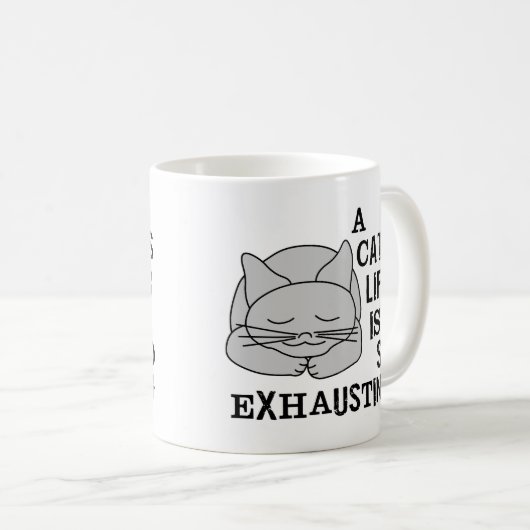 Mug La vie d'un chat (Devant droit)