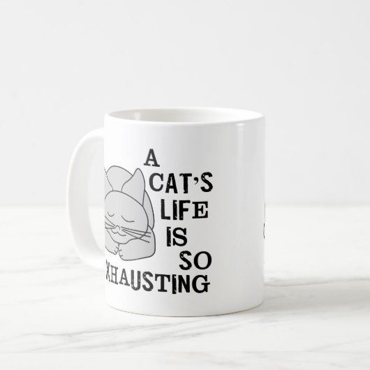 Mug La vie d'un chat (Devant gauche)