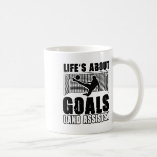 Mug La vie d'un footballeur est à propos d'objectifs e