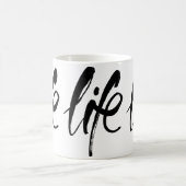 Mug La vie en noir brossé (Centre)