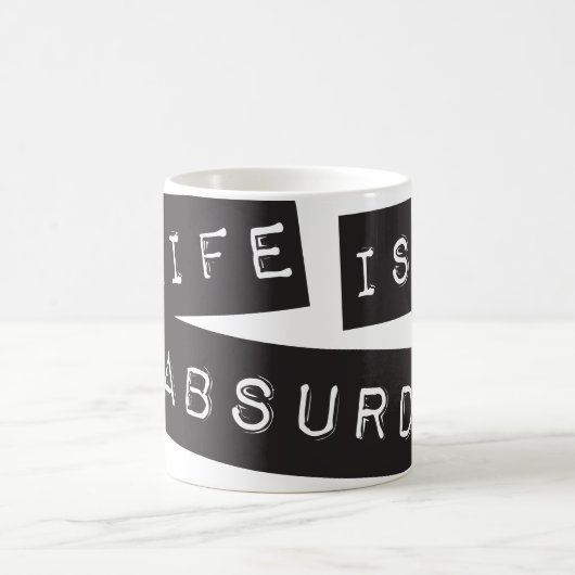 Mug La vie est absurde (ruban noir) (Centre)