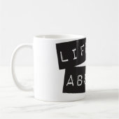 Mug La vie est absurde (ruban noir) (Gauche)