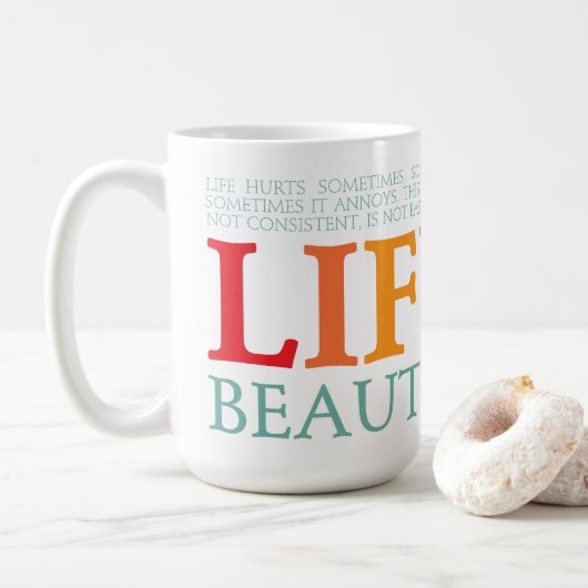 Mug La vie est belle (Avec donut)