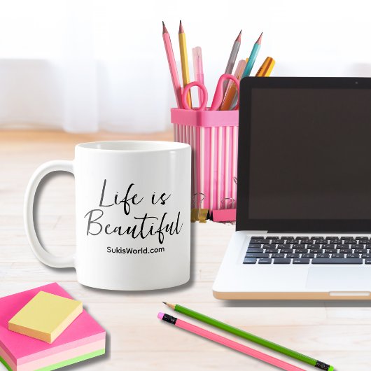Mug La vie est belle Blog Marque site