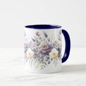 Mug La vie est Bloomin Lovely Ajouter votre propre cit (Devant droit)
