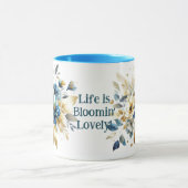 Mug La vie est Bloomin Lovely Ajouter votre propre cit (Centre)