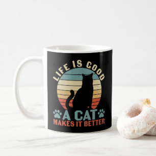 Mug La vie est bonne, un chat la rend meilleure