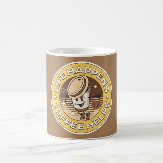 Mug La vie est café aide (Centre)