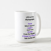 Mug La vie est comme la photographie (Devant droit)