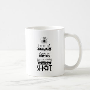 Mug La vie est comme un appareil-photo