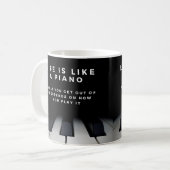 Mug La vie est comme un piano Inspiration (Devant gauche)