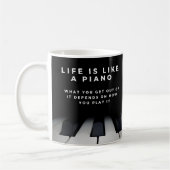 Mug La vie est comme un piano Inspiration (Gauche)
