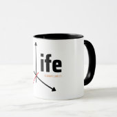 Mug la vie est courte, alors vivez-la (Devant droit)