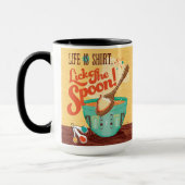 Mug La Vie Est Courte, Lick La Cuillère (Gauche)