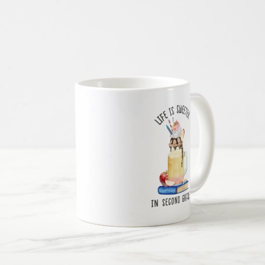 Mug La vie est douce en deuxième année Milkshake ensei (Devant droit)