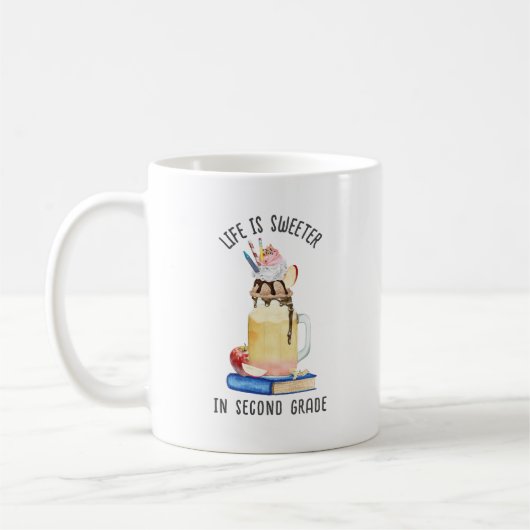 Mug La vie est douce en deuxième année Milkshake ensei (Gauche)