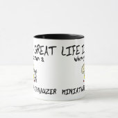 Mug La vie est grand Schnauzer miniature (Centre)