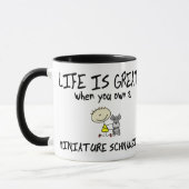 Mug La vie est grand Schnauzer miniature (Gauche)