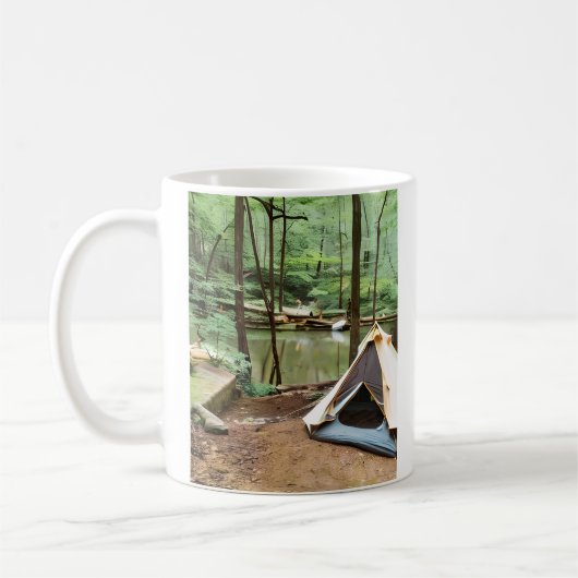 Mug La vie est la meilleure quand votre Camping (Gauche)