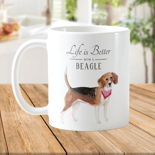 Mug La vie est meilleur Beagle
