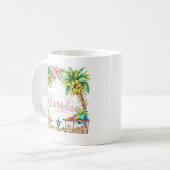 Mug La vie est meilleure à Chanclas Palm Tree Tropical (Devant gauche)
