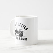 Mug La Vie Est Meilleure À La Ferme (Devant gauche)
