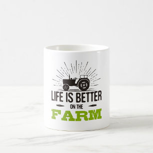 Mug La Vie Est Meilleure À La Ferme