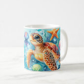 Mug la vie est meilleure à la plage (Devant droit)