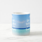 Mug La vie est meilleure à la plage (Centre)