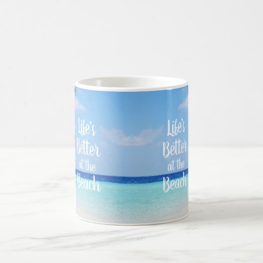 Mug La vie est meilleure à la plage (Centre)