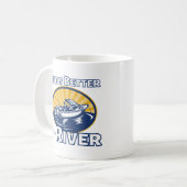 Mug La vie est meilleure à la rivière (Devant gauche)