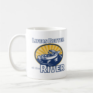 Mug La vie est meilleure à la rivière