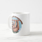 Mug La vie est meilleure à l'envers Hanging Sloth (Devant gauche)