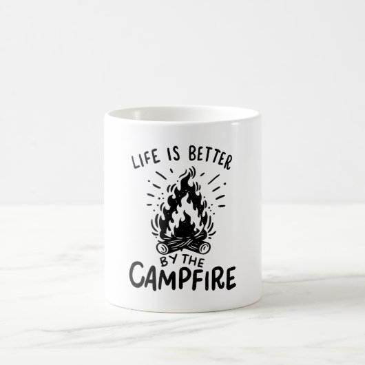 Mug La vie est meilleure au feu de camp (Centre)