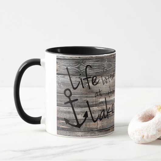 MUG LA VIE EST MEILLEURE AU LAC | (Avec donut)