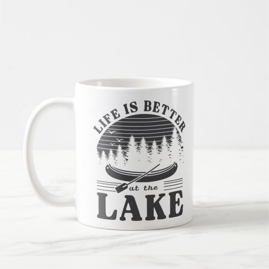 Mug La Vie Est Meilleure Au Lac (Gauche)