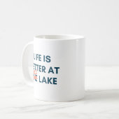 Mug La vie est meilleure au lac Rice (Devant gauche)