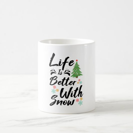 Mug La Vie Est Meilleure Avec La Neige (Centre)