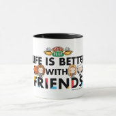 Mug La vie est meilleure avec l'art Chibi FRIENDS™ (Centre)