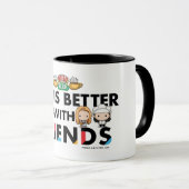 Mug La vie est meilleure avec l'art Chibi FRIENDS™ (Devant droit)