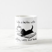 Mug La vie est meilleure avec le café, les chats et le (Centre)