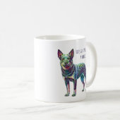 Mug La vie est meilleure avec le Heeler Blue Heeler Ch (Devant droit)