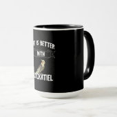 Mug La Vie Est Meilleure Avec Le Propriétaire D'Oiseau (Devant droit)