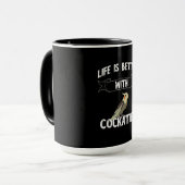 Mug La Vie Est Meilleure Avec Le Propriétaire D'Oiseau (Devant gauche)